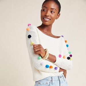 Anthropologie Emilia Pommed Sweater